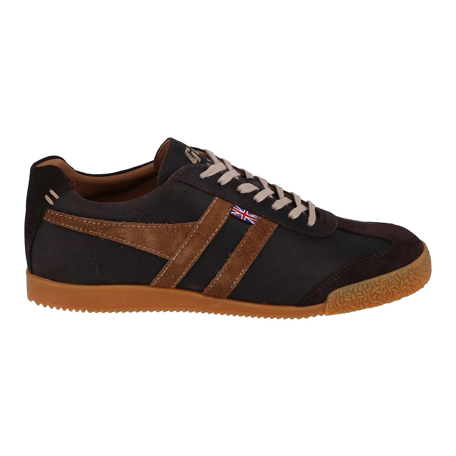 Gola Harrier Suede-Leder Knightsbridge - Made in England - braun/tan Herren Sneaker