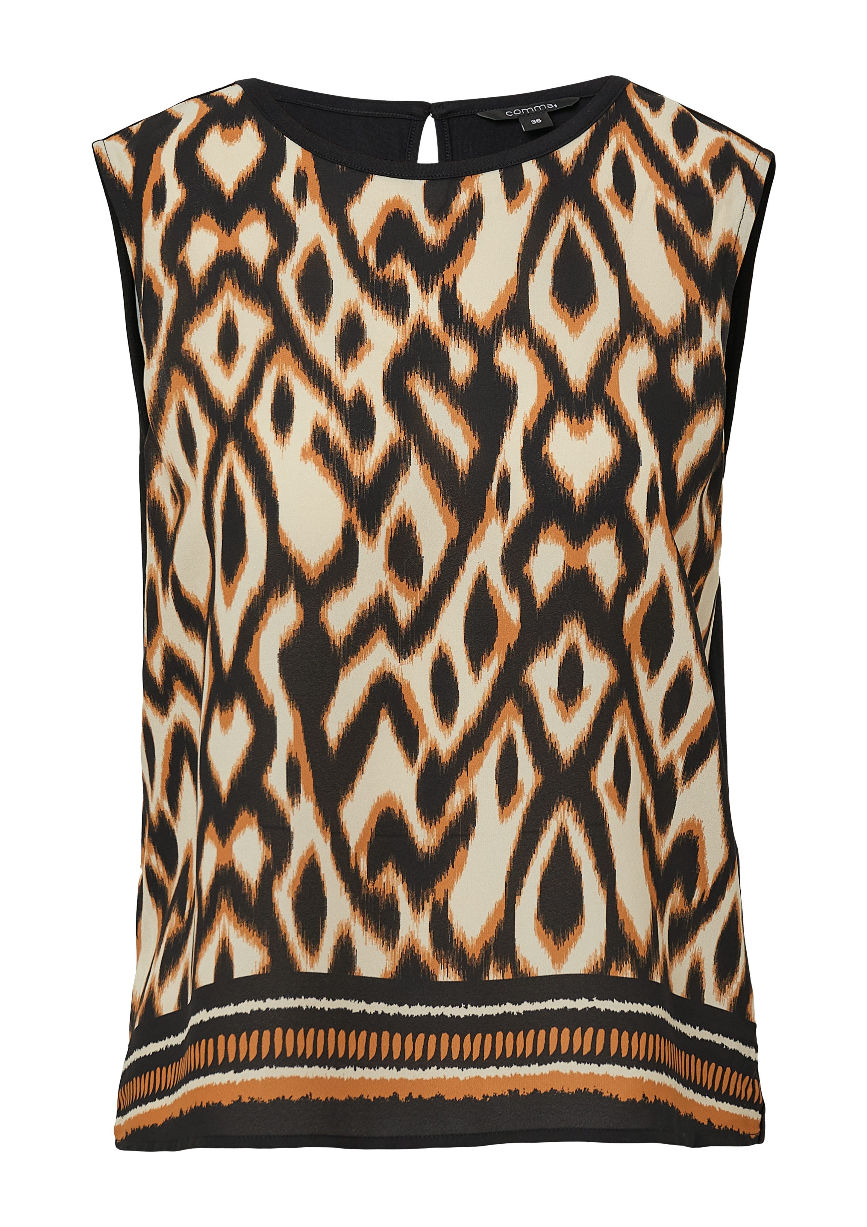 comma Shirttop mit grafischem Muster