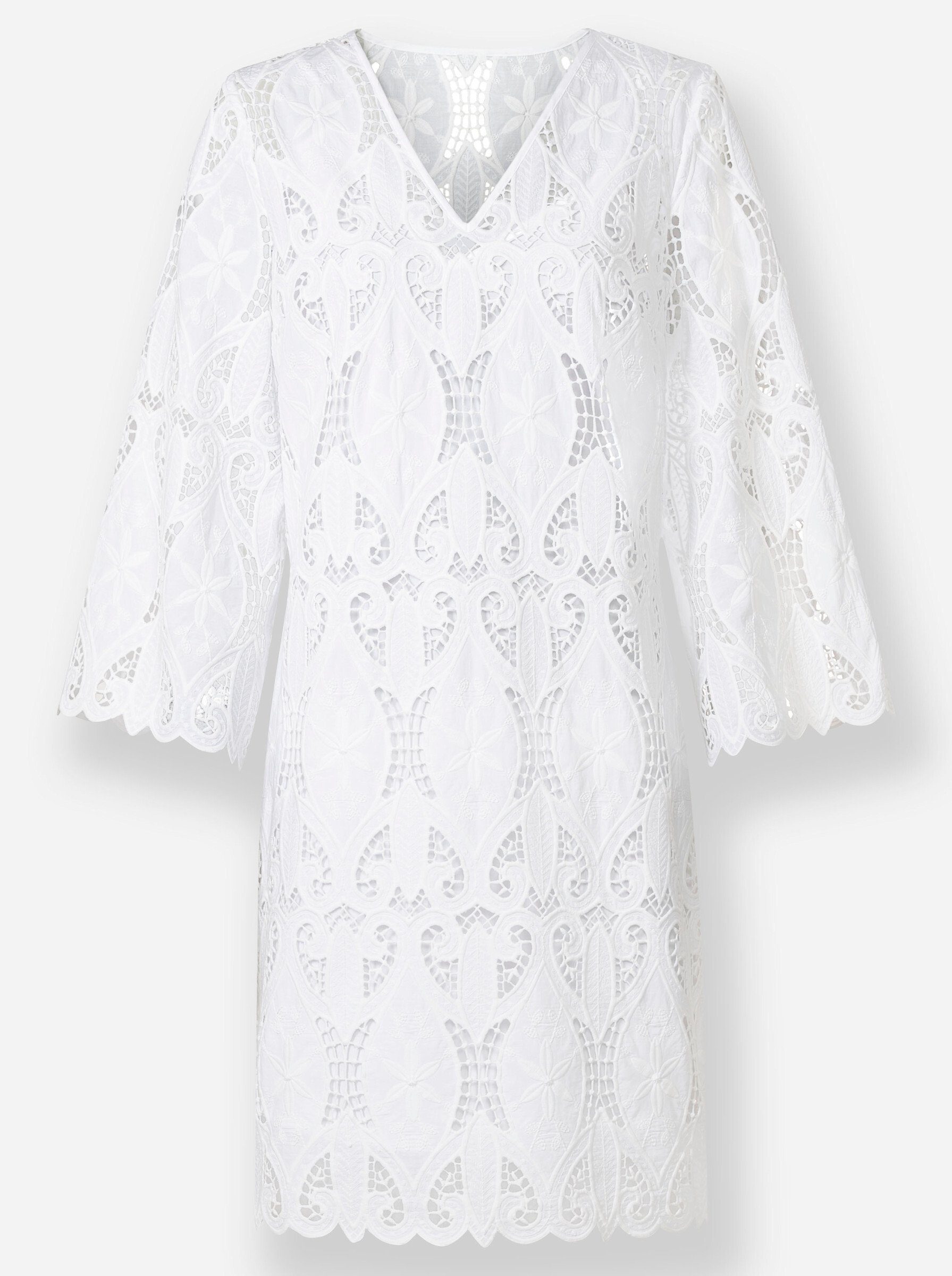 heine Etuikleid Spitzenkleid .