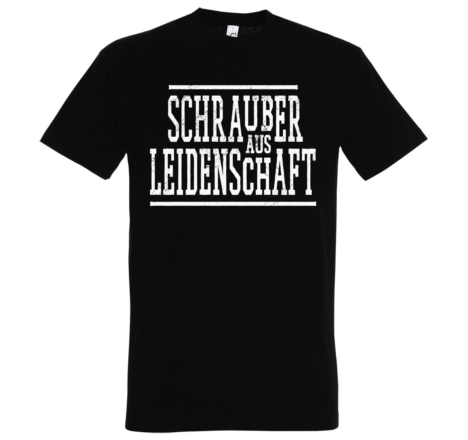 mit Schrauber Leidenschaft Schwarz Designz Shirt lustigem Spruch T-Shirt Herren Youth Aus Print