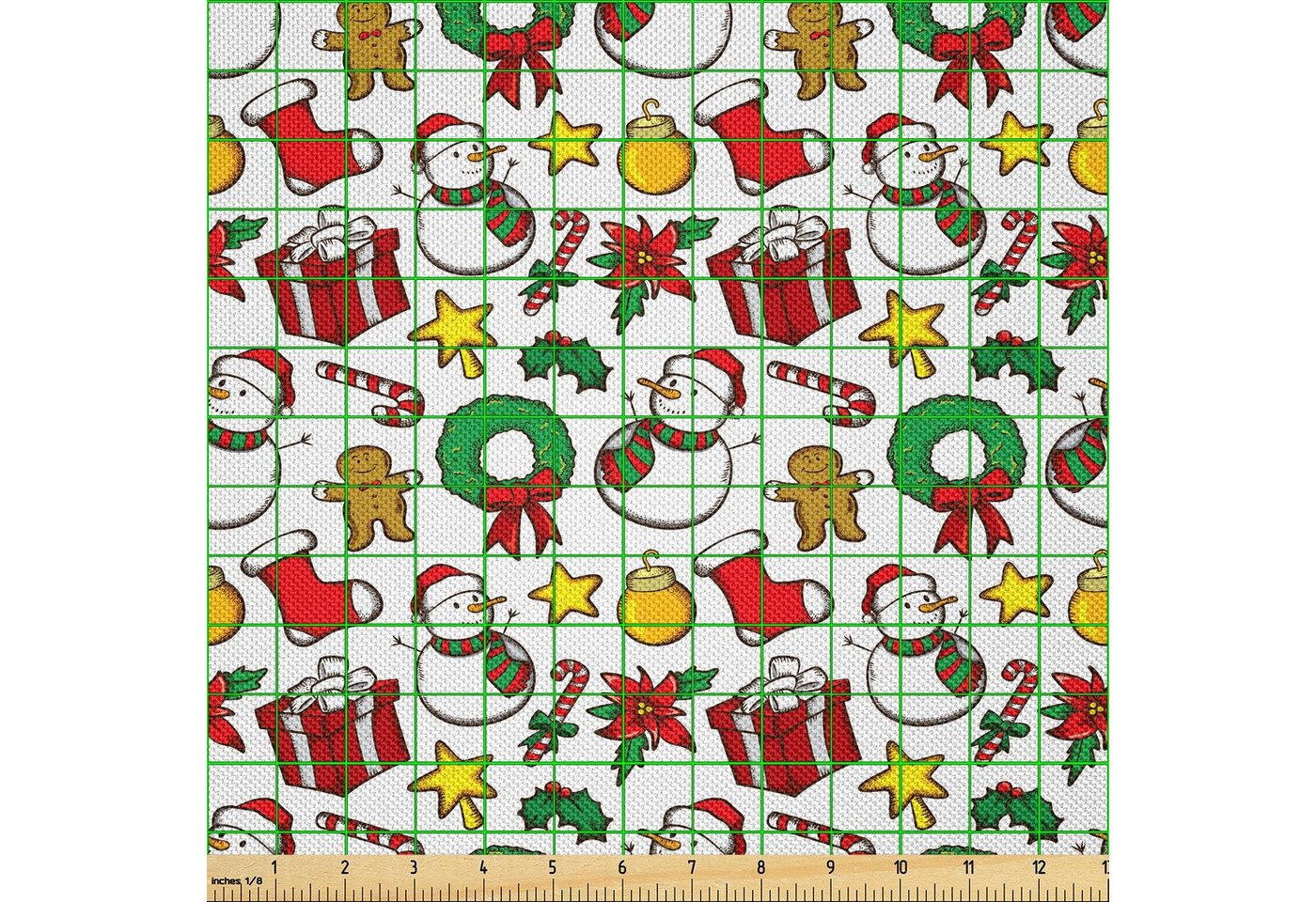Thumbnail - Abakuhaus Stoff Zum Nähen Toller Stoff für Heimtextilien aller art, Weihnachten Weihnachten Garland Süßigkeit