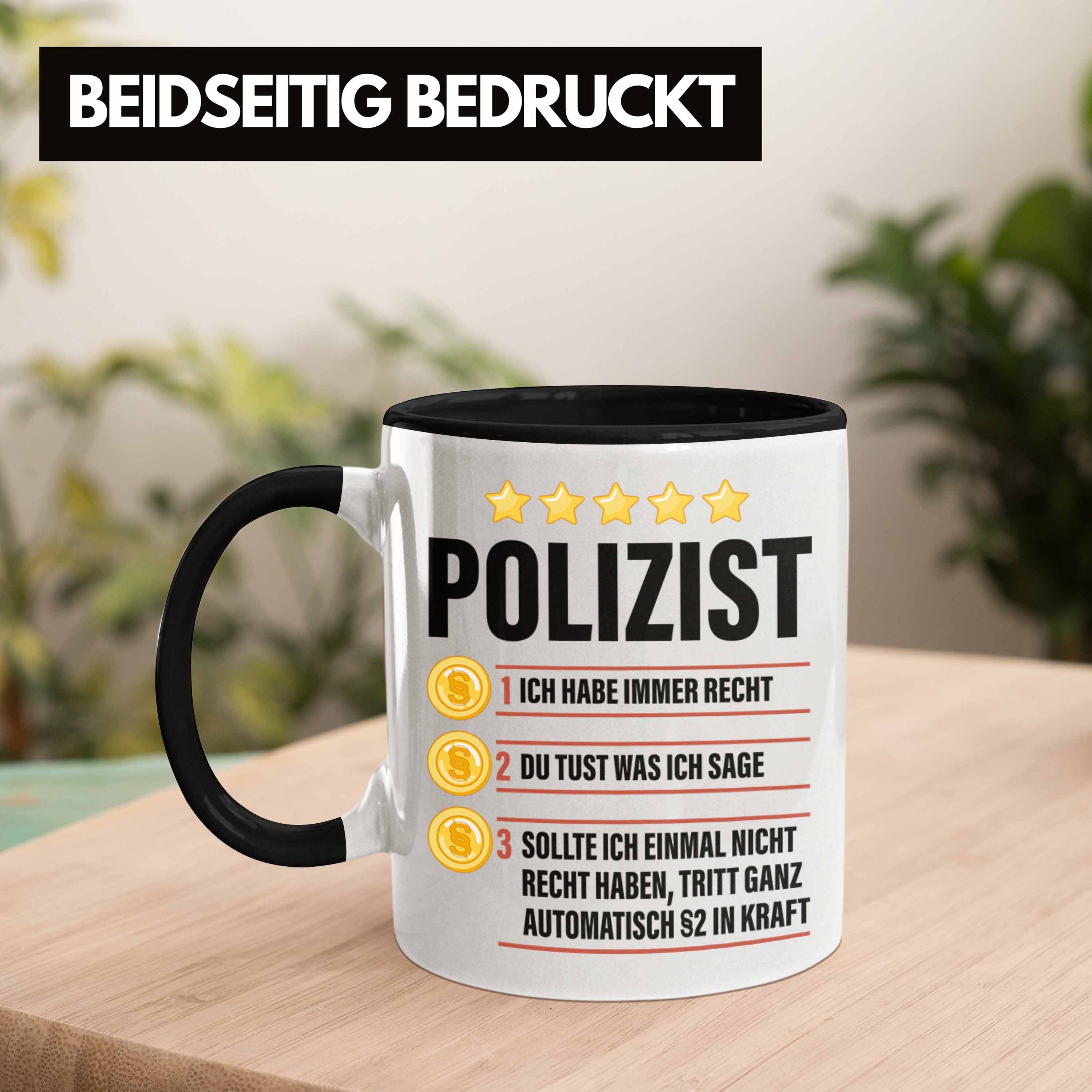 Trendation Tasse Trendation - Polizist Geschenk Tasse mit Spruch Geschenke Polizei Männ
