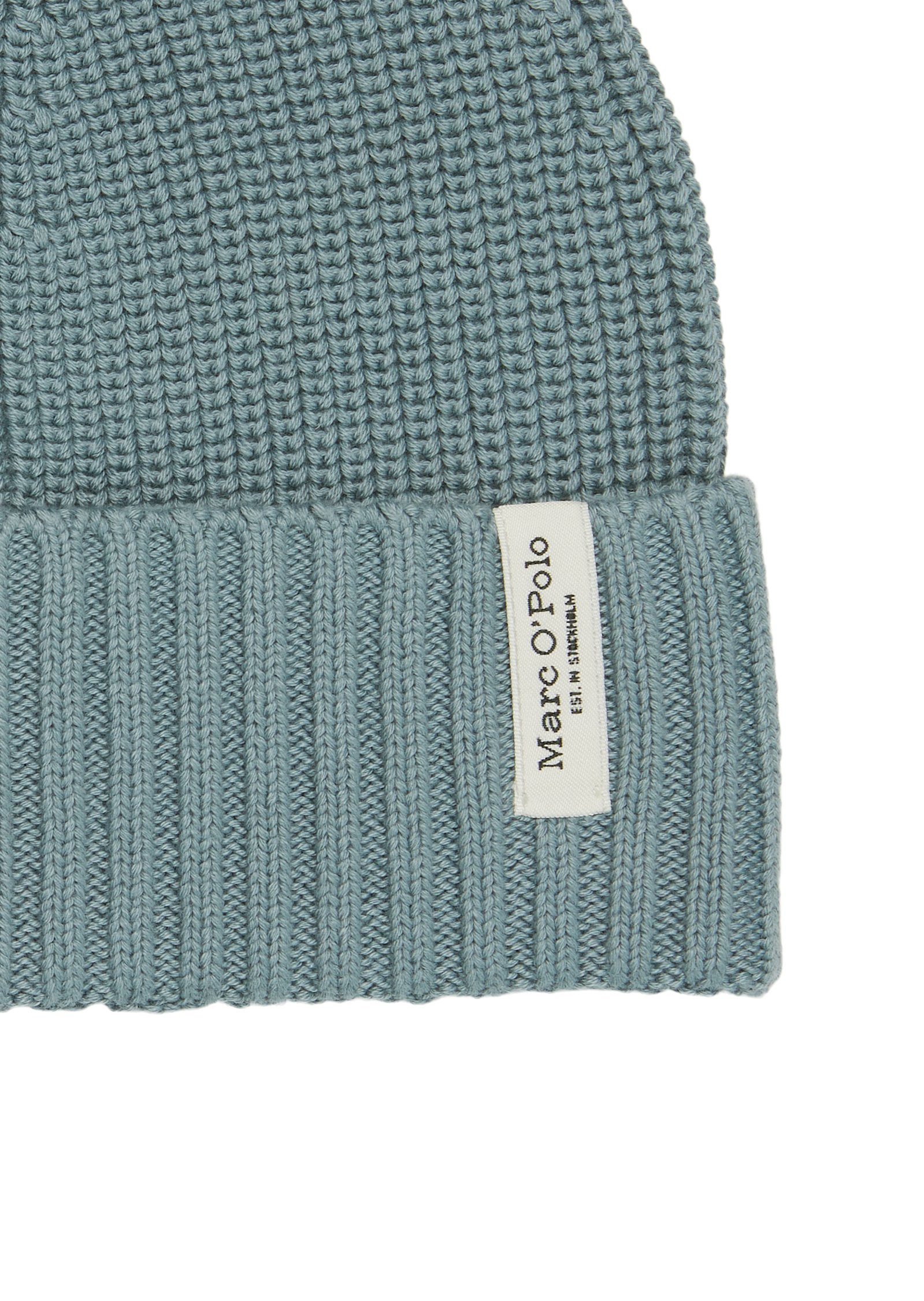 Marc O'Polo and lightly knitted hat Lederhandschuhe Set, charred scarf