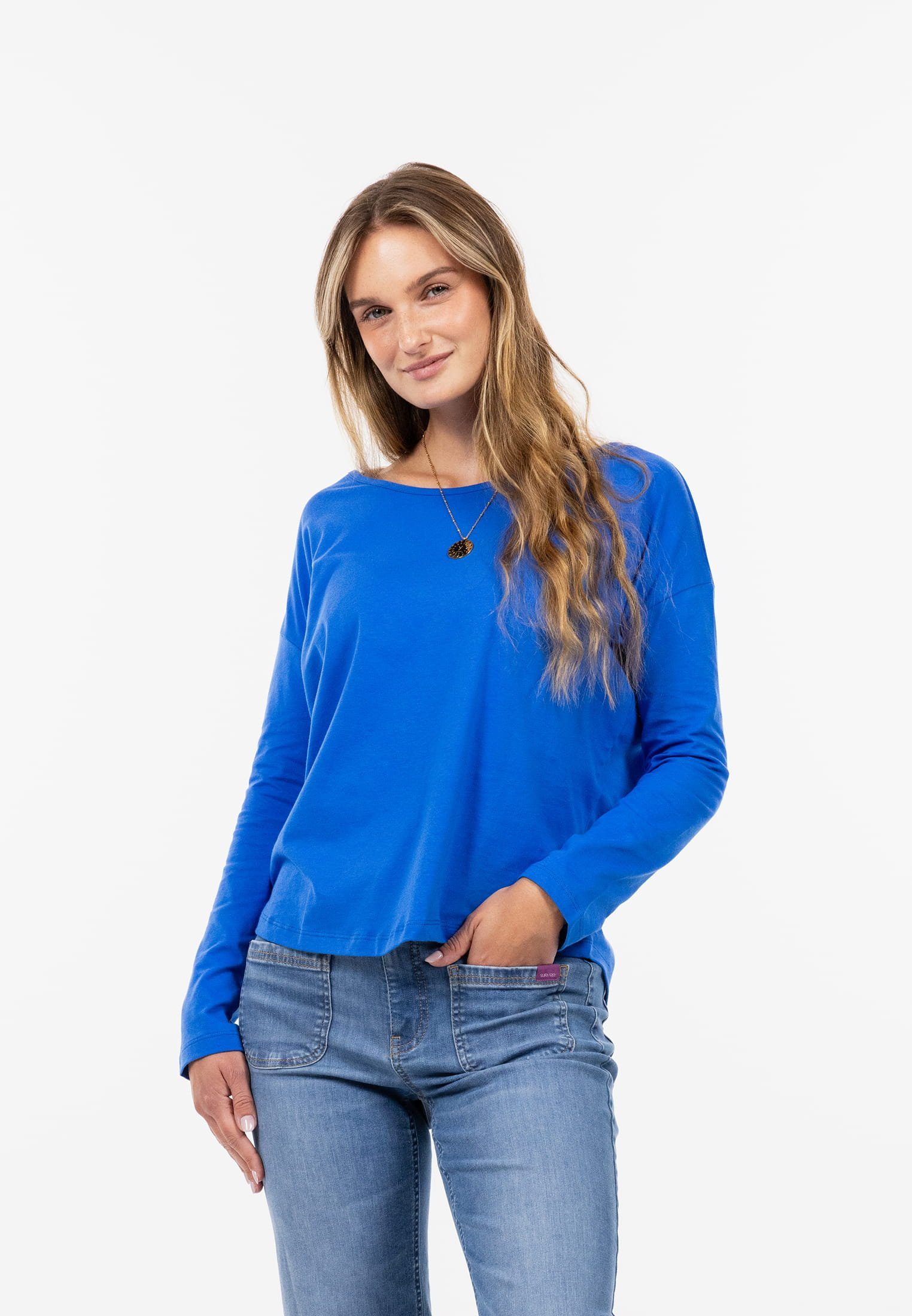 SURI Freyday Longsleeve blue victorian (1-tlg) FREY