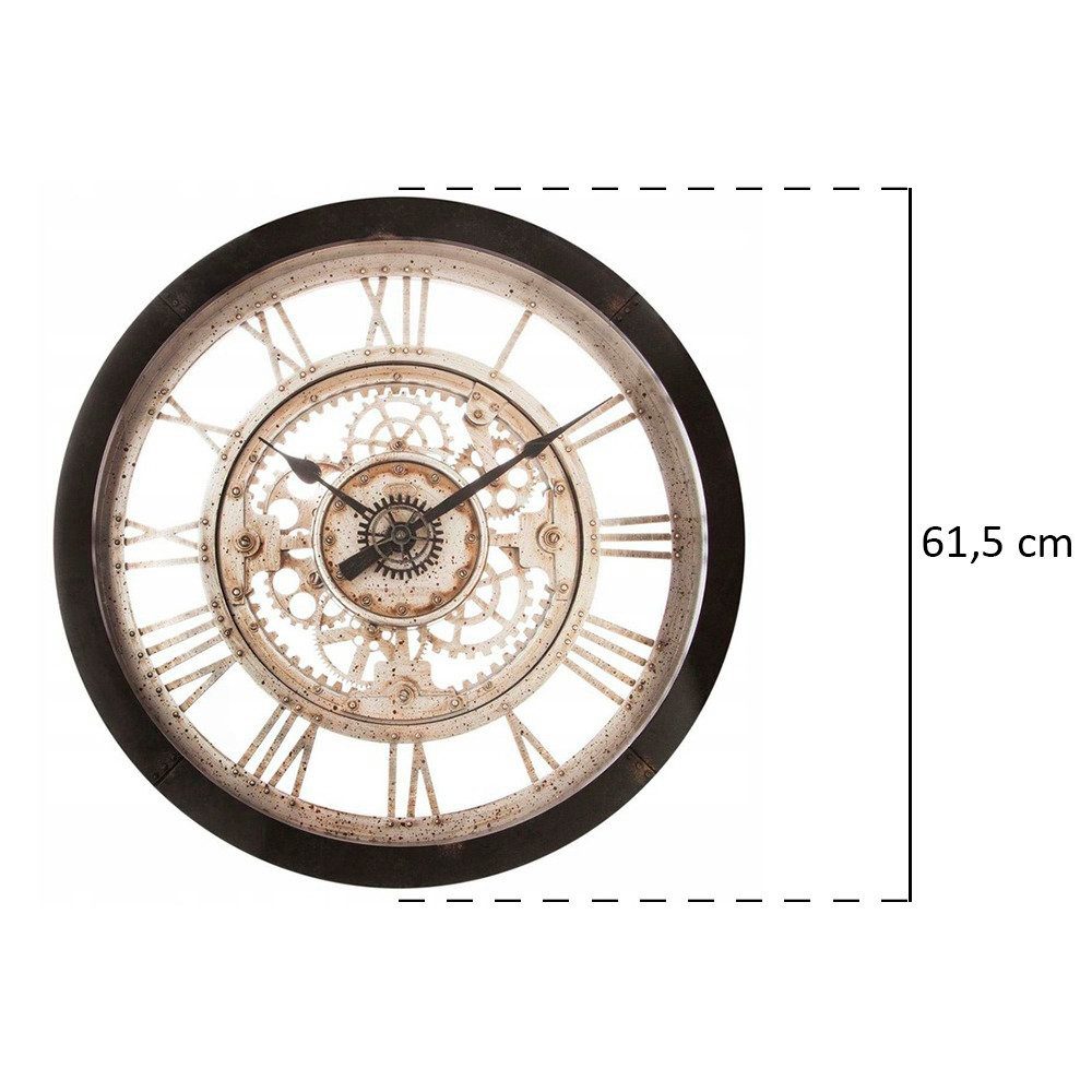 Atmosphera Créateur d'intérieur Wanduhr Wanduhr, industrieller Stil, Atmosphera Créateur d'intérieur Ø61,5 cm – Bild 4 von 5