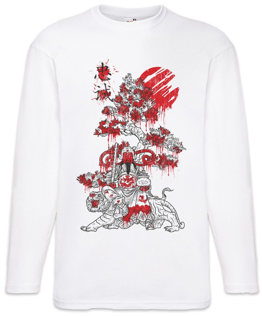 Langarmshirt Bloody Asian Emperor Langarm T-Shirt Kaiser Japan Tattoo Asien Asia