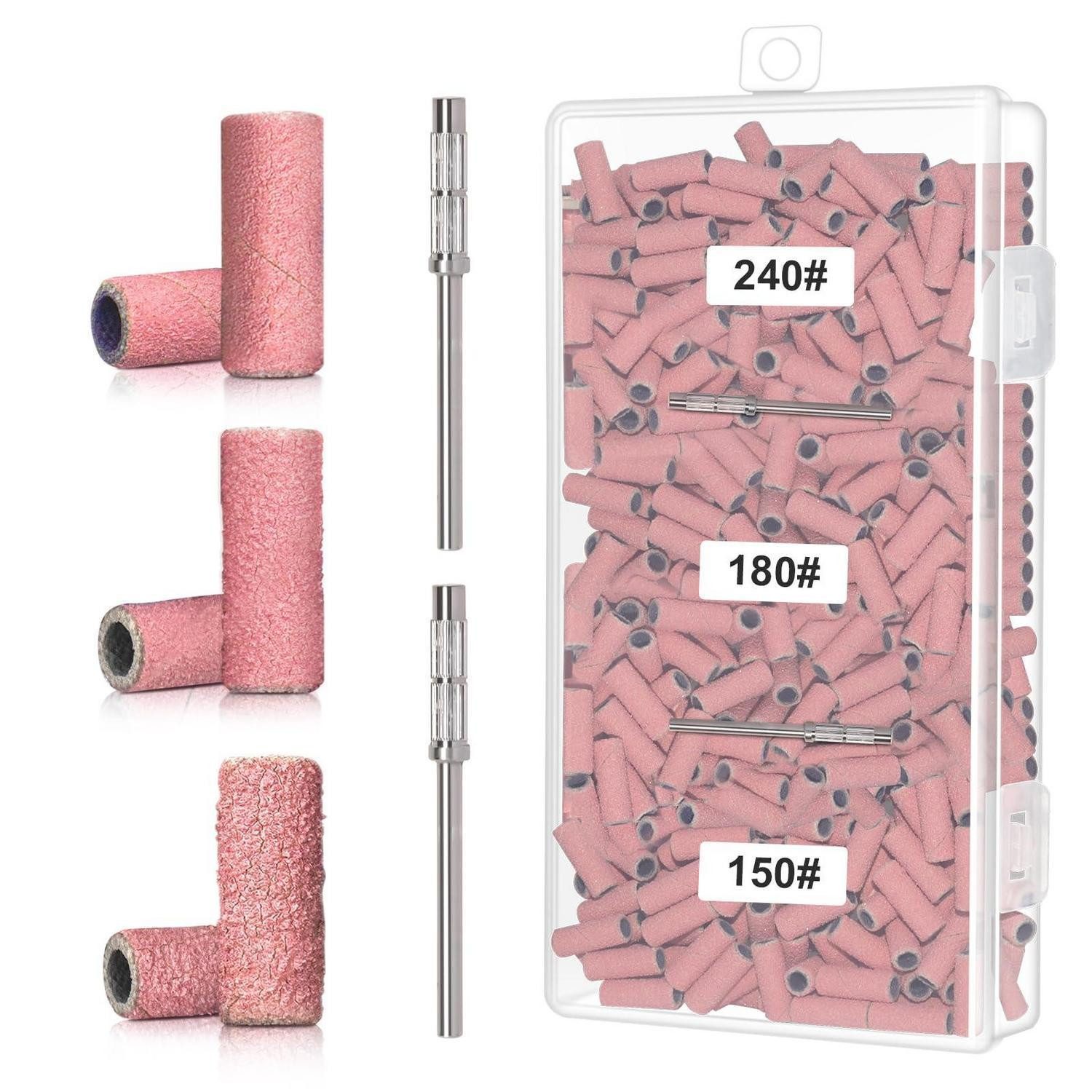 LuxusKollektion Schleifband Schleifbänder Nagelfeile Pink #150 #180 #240, (300 St)