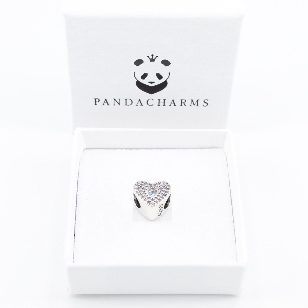 PANDACHARMS Bead Sternenherz Charm für Charm Armband, 925er Sterling Silber günstig online kaufen
