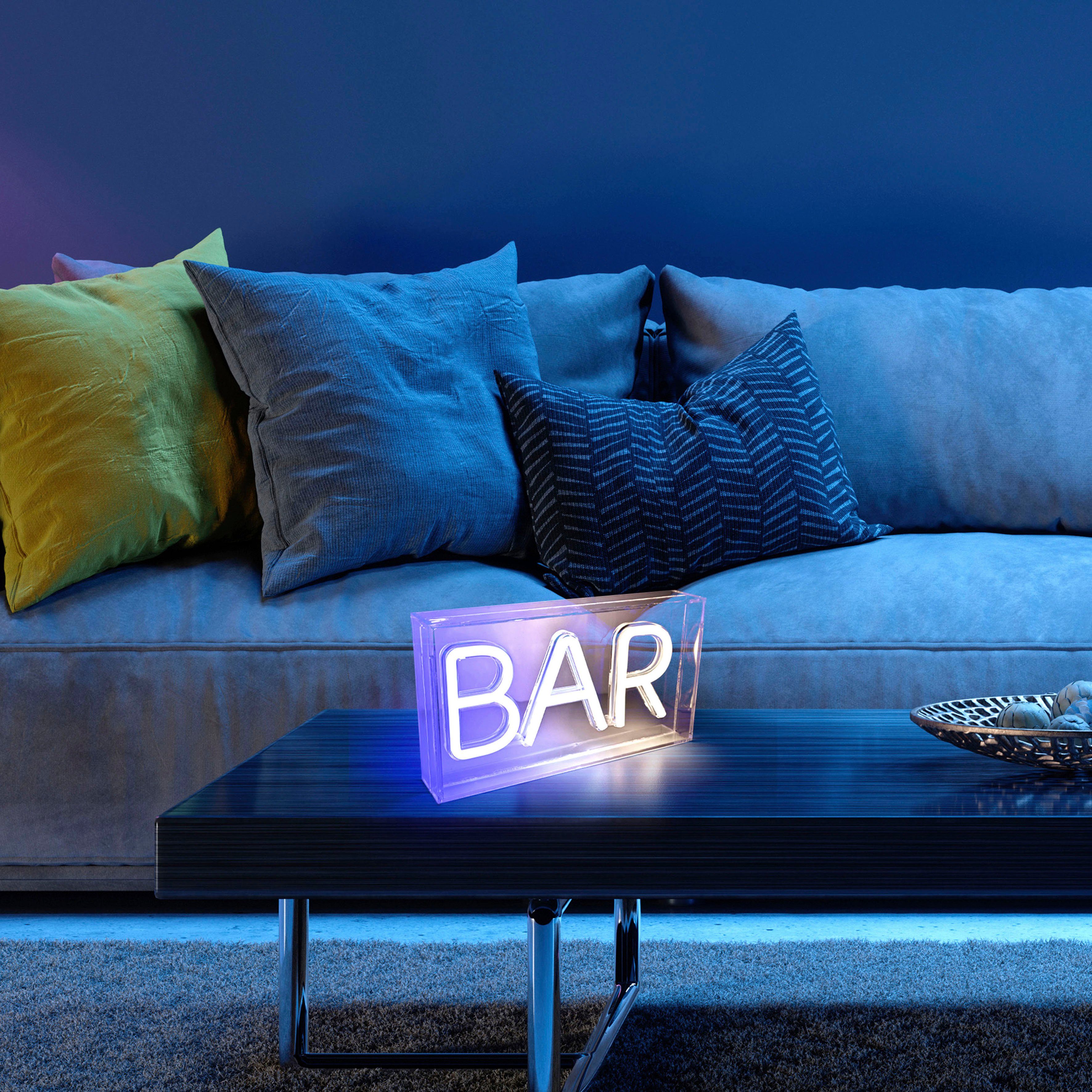 fest Wandleuchte LED LED NEON-BAR, Direkt Leuchten integriert, Warmweiß