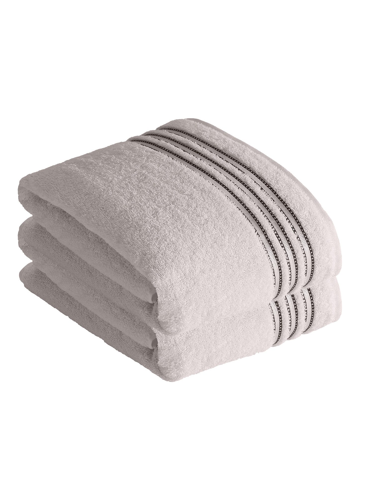 Vossen Handtücher Cult de Luxe Collection - Alle Größen, Frottier (Packung, 2-St), Einzigartiges VOSSEN-Unituch mit Glanzbordüre – flauschig & saugstark