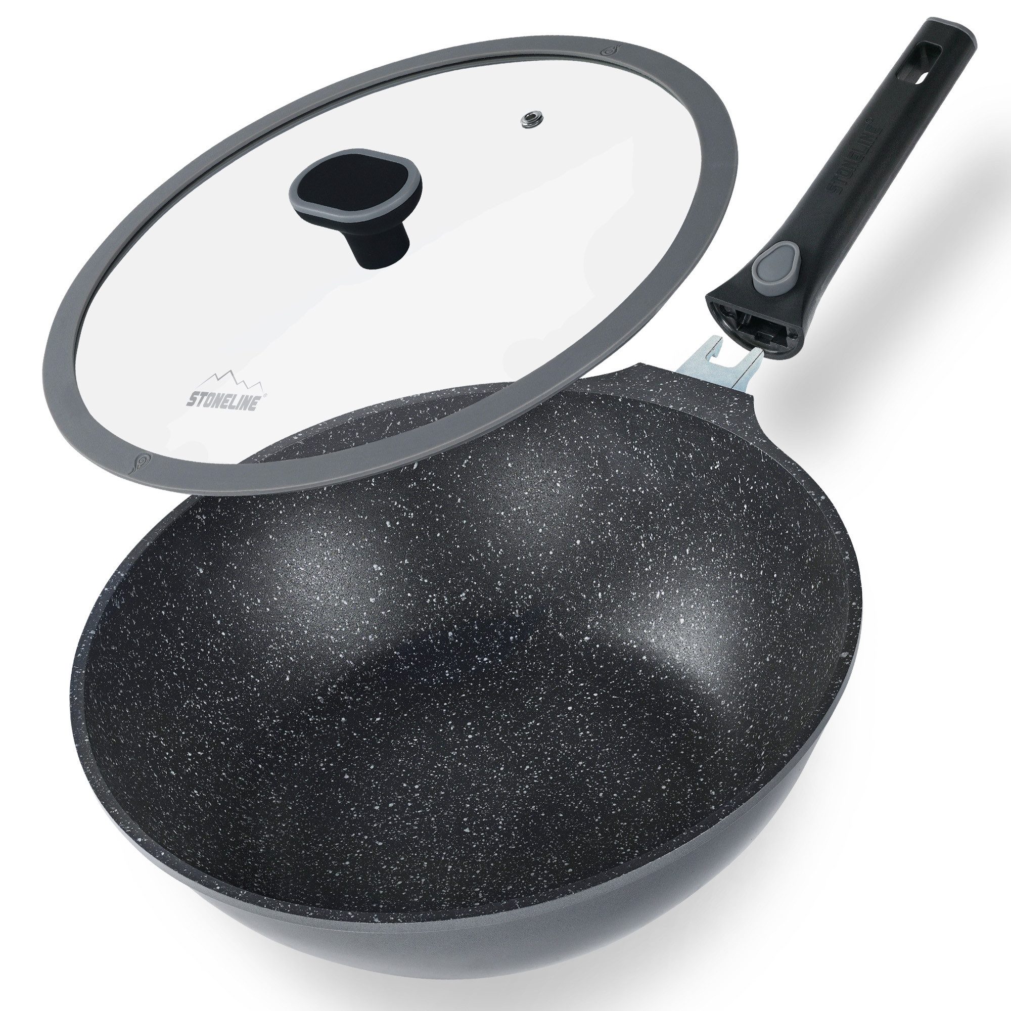 STONELINE Wok, Aluminiumguss (2-tlg)