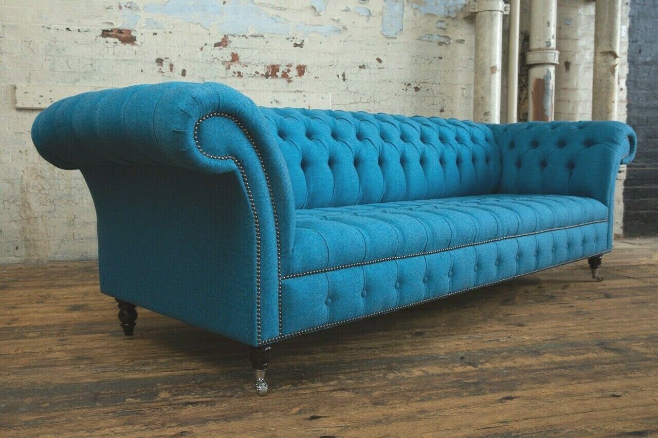 JVmoebel Chesterfield-Sofa, cm Sofa 265 Sitzer Sofa Design Couch Chesterfield 4
