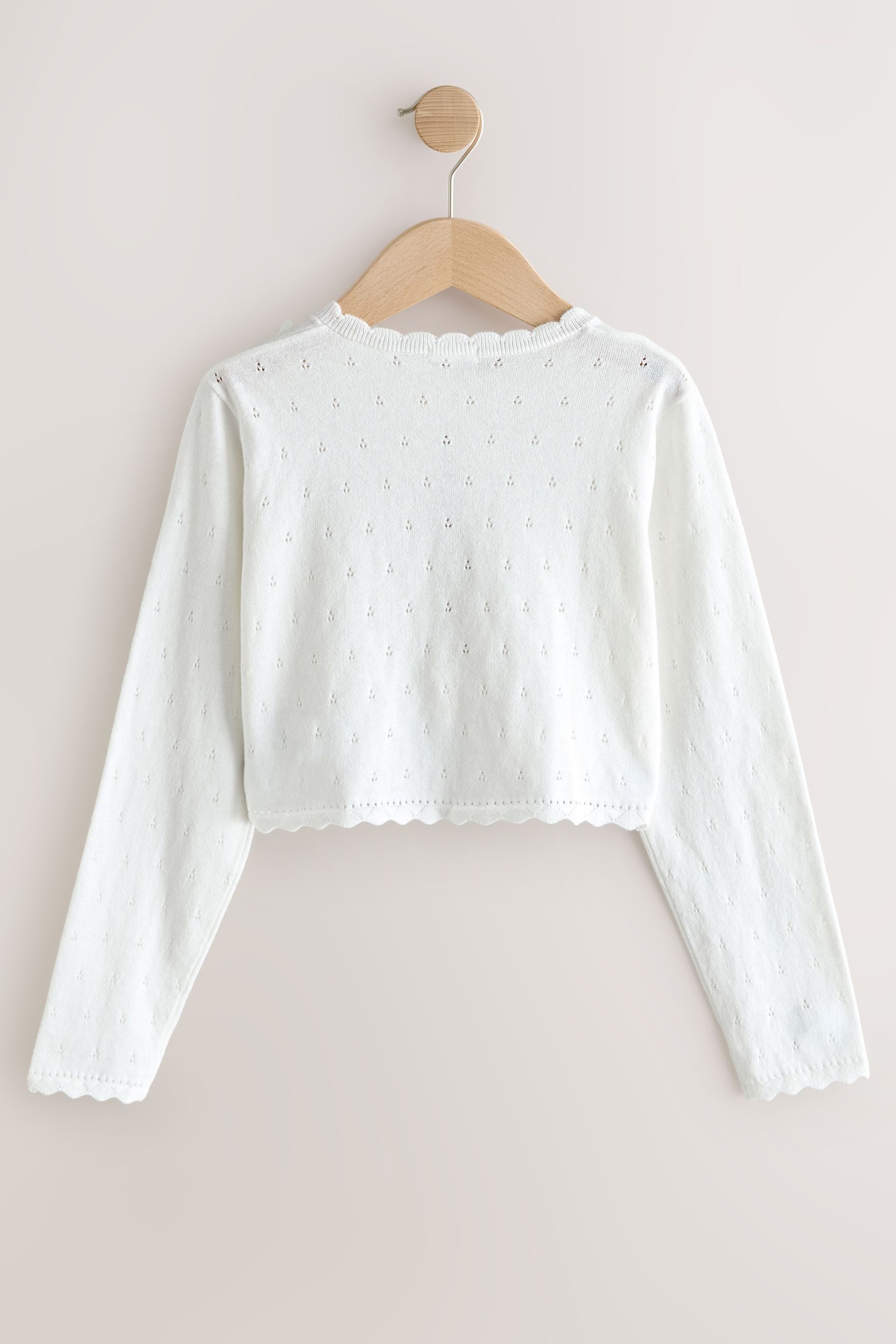 Next Strickjacke Eleganter Bolero mit Schmetterling (1-tlg)