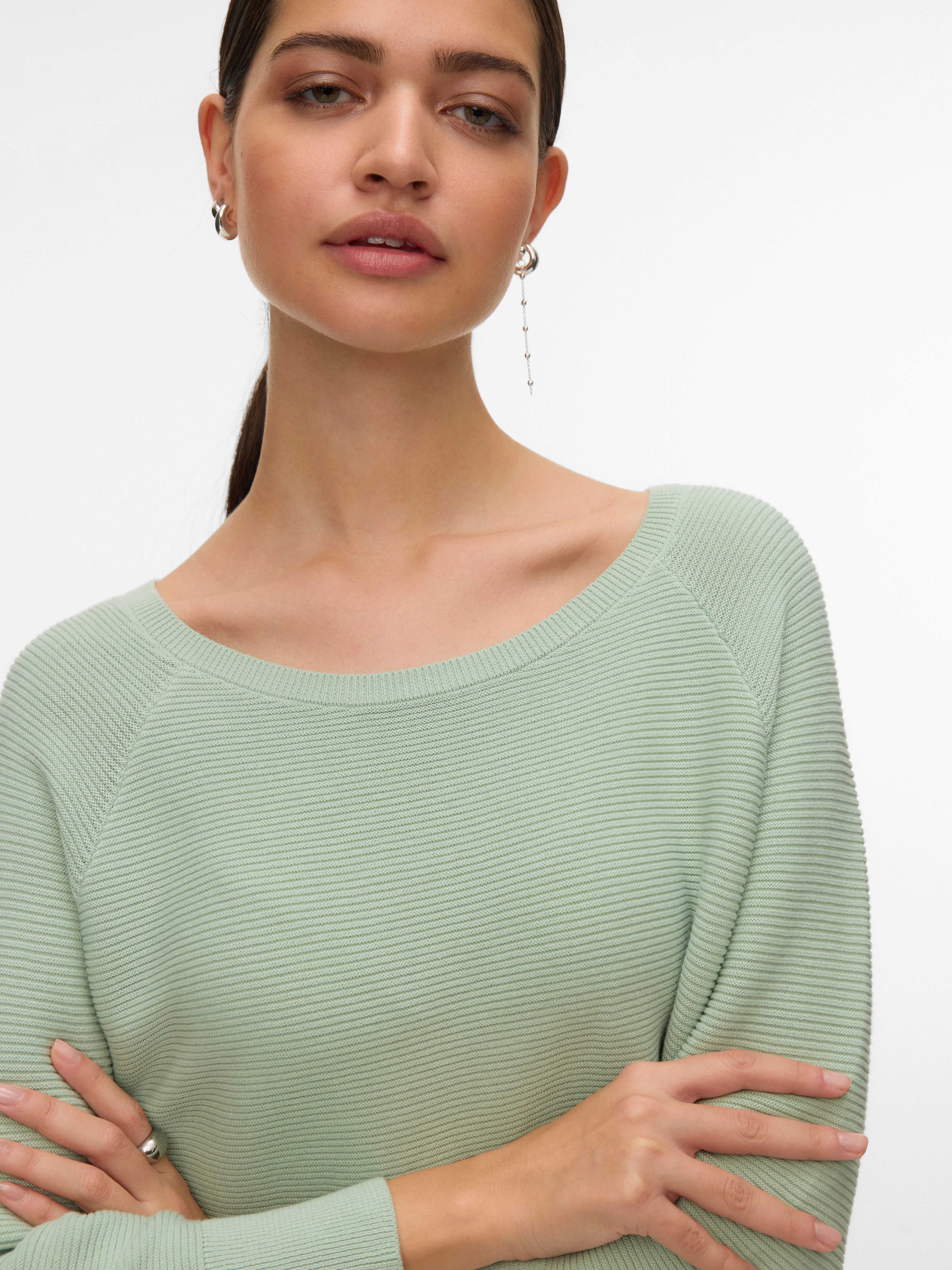 Vero Moda Strickpullover VMNEW NORA 3/4 BOATNECK PULLOVER NOOS