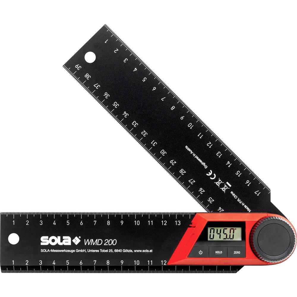 SOLA Winkelmesser Sola WMD 200 56052301 Winkelmesser 200 x 200 mm 270 °, L:23.00 cm, (WMD 200)