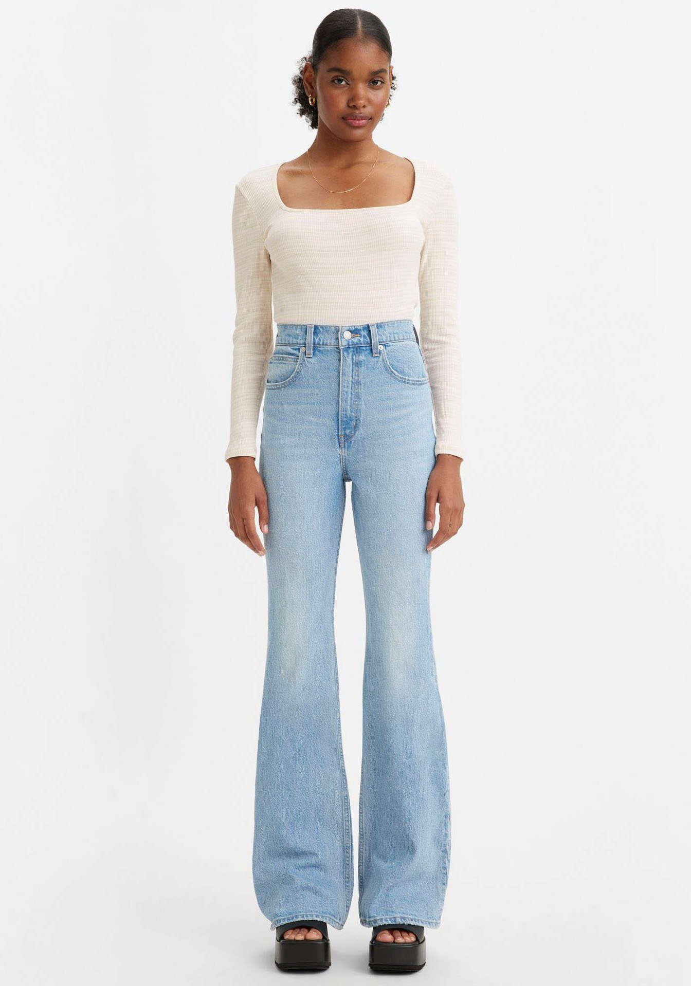 Levi's® Schlagjeans 70S HIGH light blue FLARE indigo