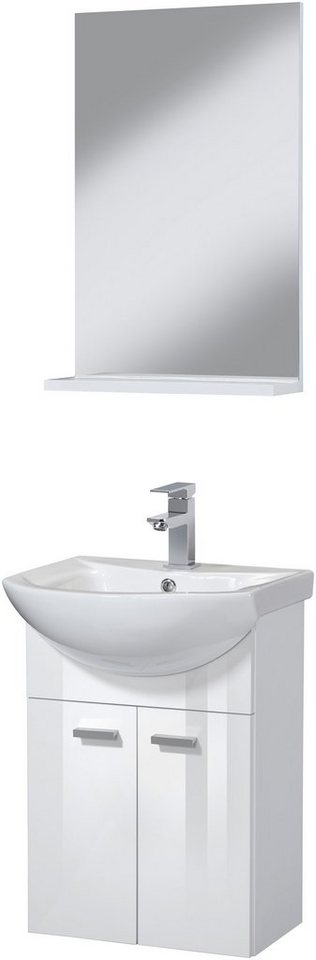 Badmobel Set Soma 3 St Premium Waschtisch Und Spiegel Breite 45 Cm Online Kaufen Otto Waschtisch 45 Cm