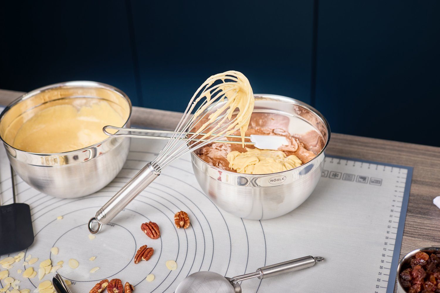 RÖSLE Schneebesen, Rührbesen in Profi-Qualität, Edelstahl 18/10, spülmaschinengeeignet