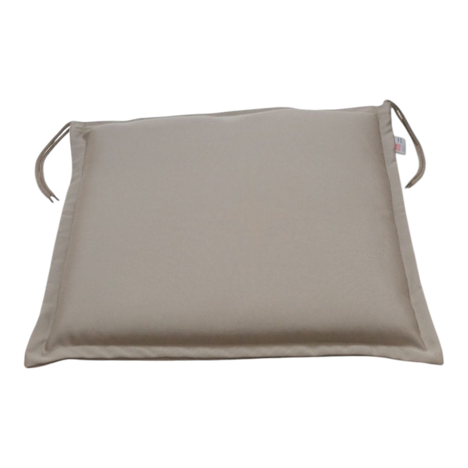 Rübeling Sitzkissen 45cm x 45cm, Uni Taupe, mit Reißverschluss