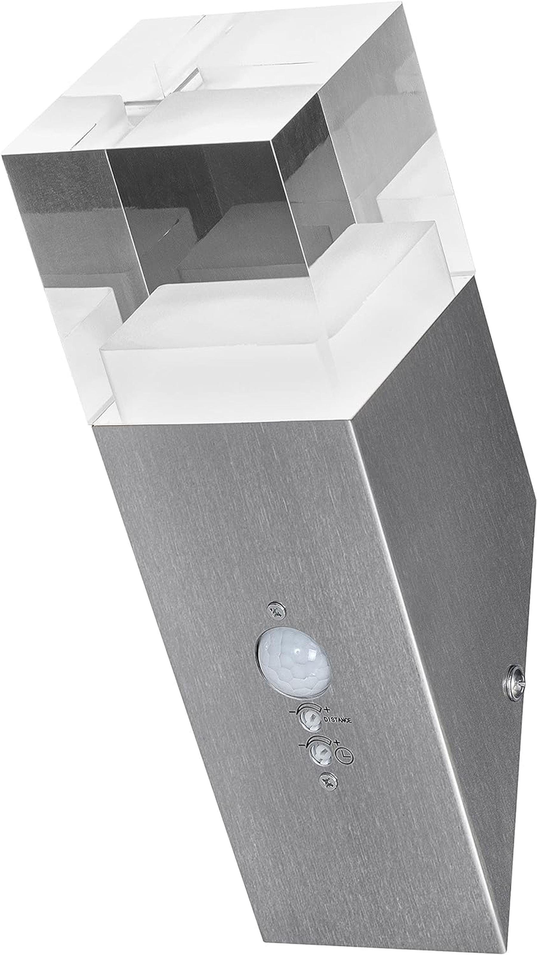 Ledvance Außen-Wandleuchte Ledvance LED Wandleuchte mit Bewegungsmelder Außenleuchte Sensor, LED wechselbar, Warmweiß, Nicht dimmbar