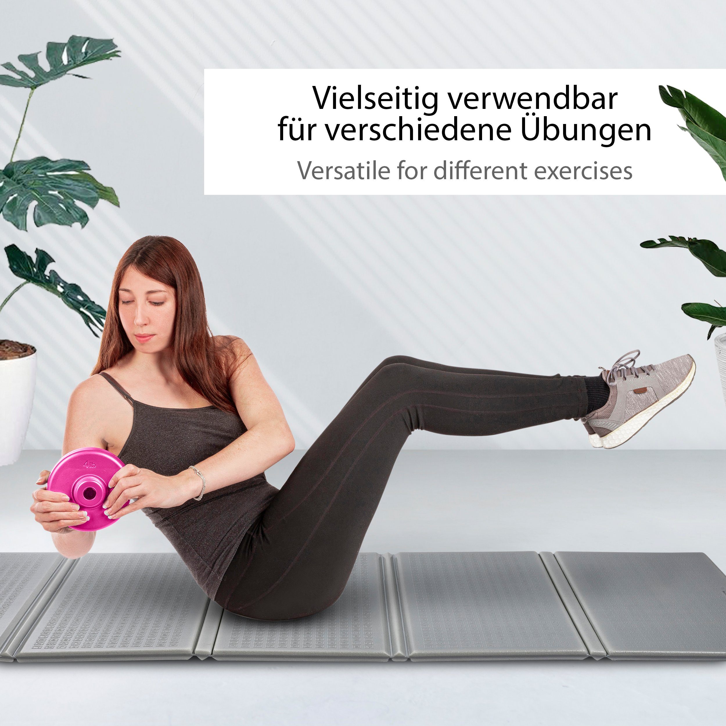 ONVAYA Kugelhantel, Verstellbare Hantel rosa Schwunghantel Hantelscheiben, Kettlebell Set,