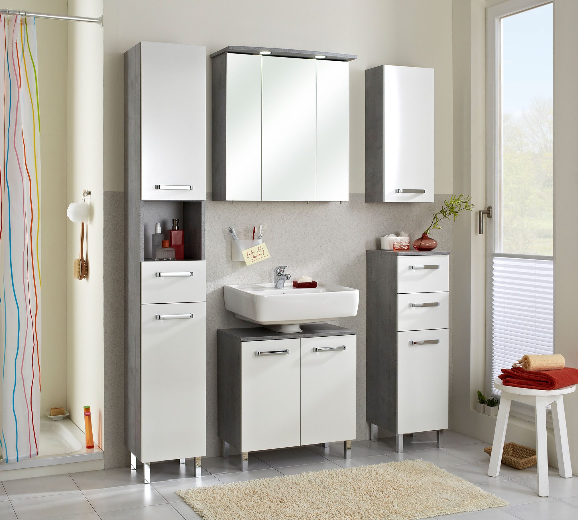 Saphir Waschbeckenunterschrank mit Siphonausschnitt – Bild 3 von 4