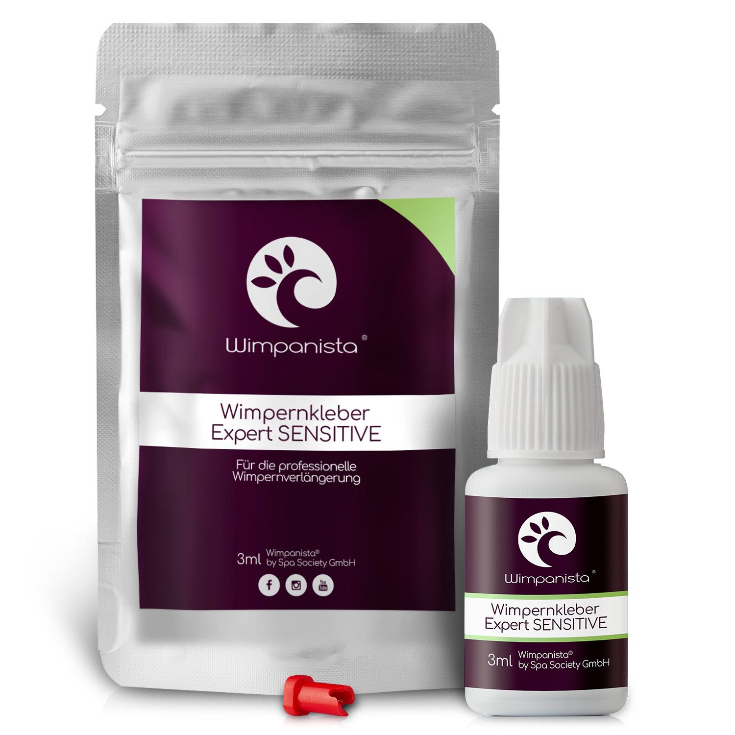 Wimpanista Wimpernkleber Expert SENSITIVE. Trocknungszeit 3-4 Sek., für die professionelle Wimpernverlängerung