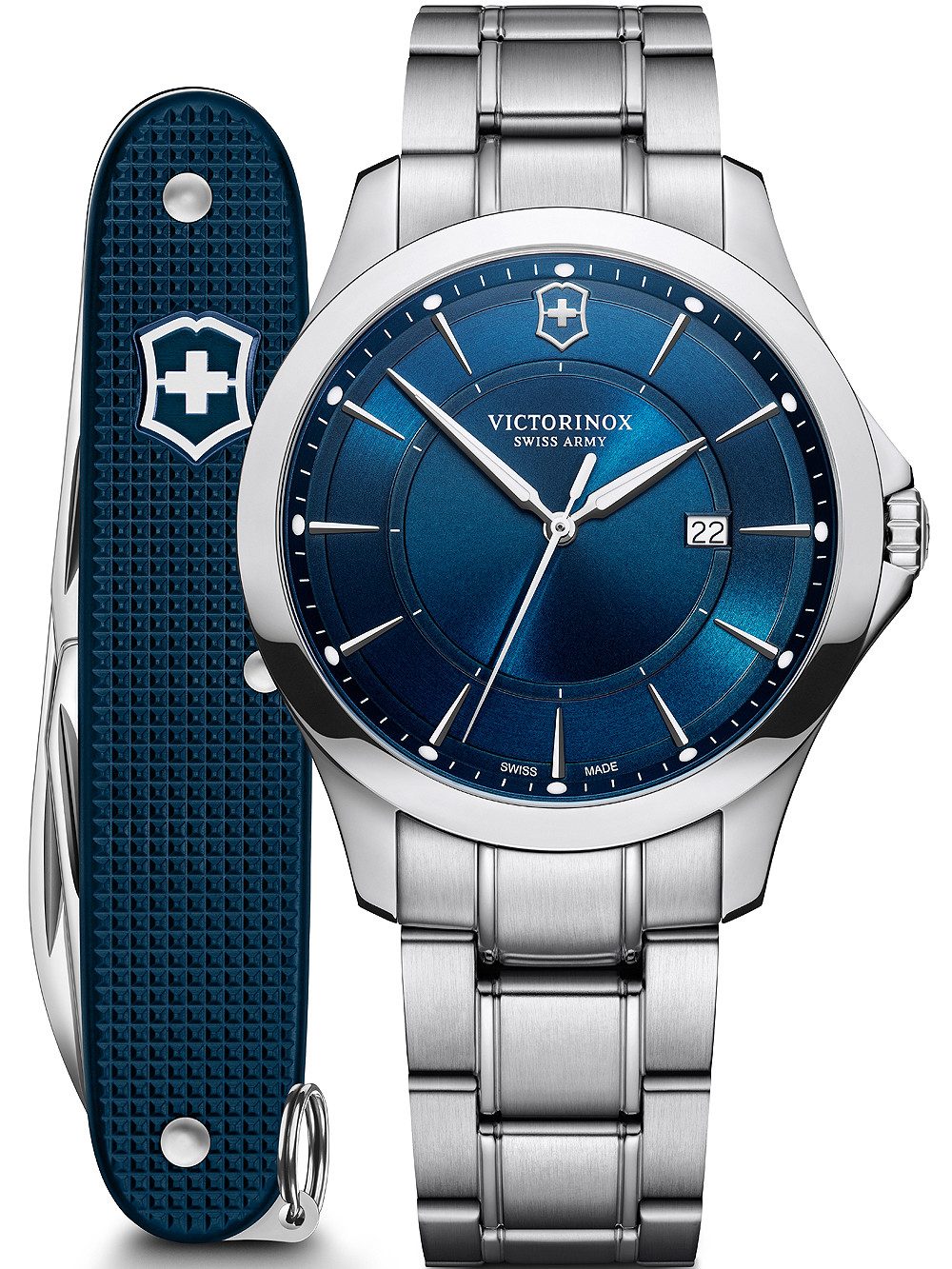 Victorinox Quarzuhr Victorinox 241910.1 Alliance Set mit Taschenmesser Herrenuhr 40mm 10AT Victorinox 241910.1 Alliance Set mit Taschenmesser Herrenuhr 40mm 10ATM