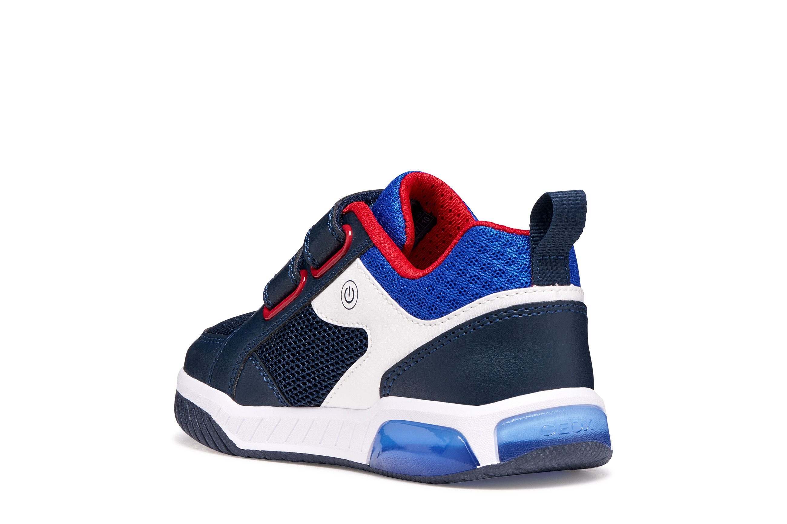 Geox J INEK BOY Sneaker Klettschuh mit Blinkfunktion, Größenschablone zum Download