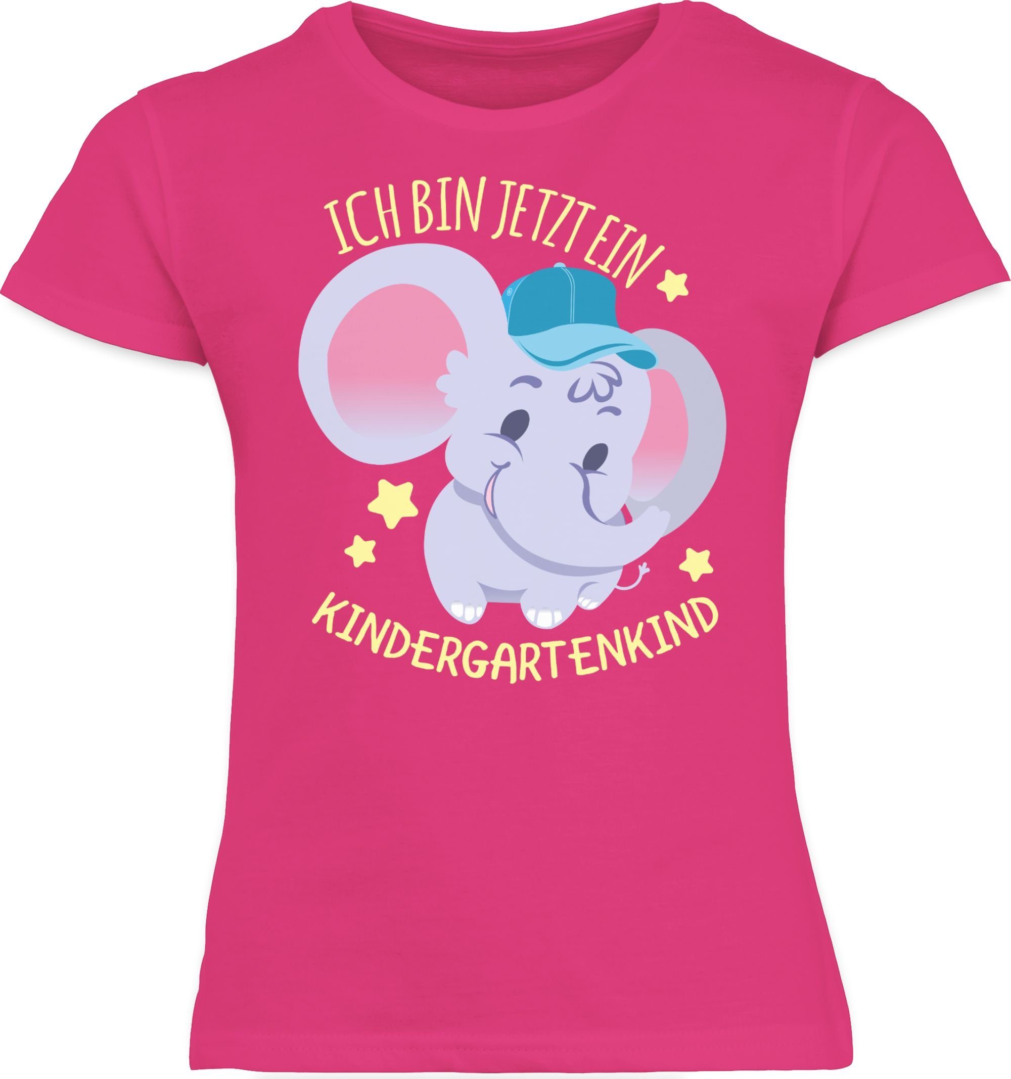 jetzt Kindergartenkind T-Shirt - Fuchsia 1 Kindergarten Hallo ein Süßer bin Shirtracer Elefant ich