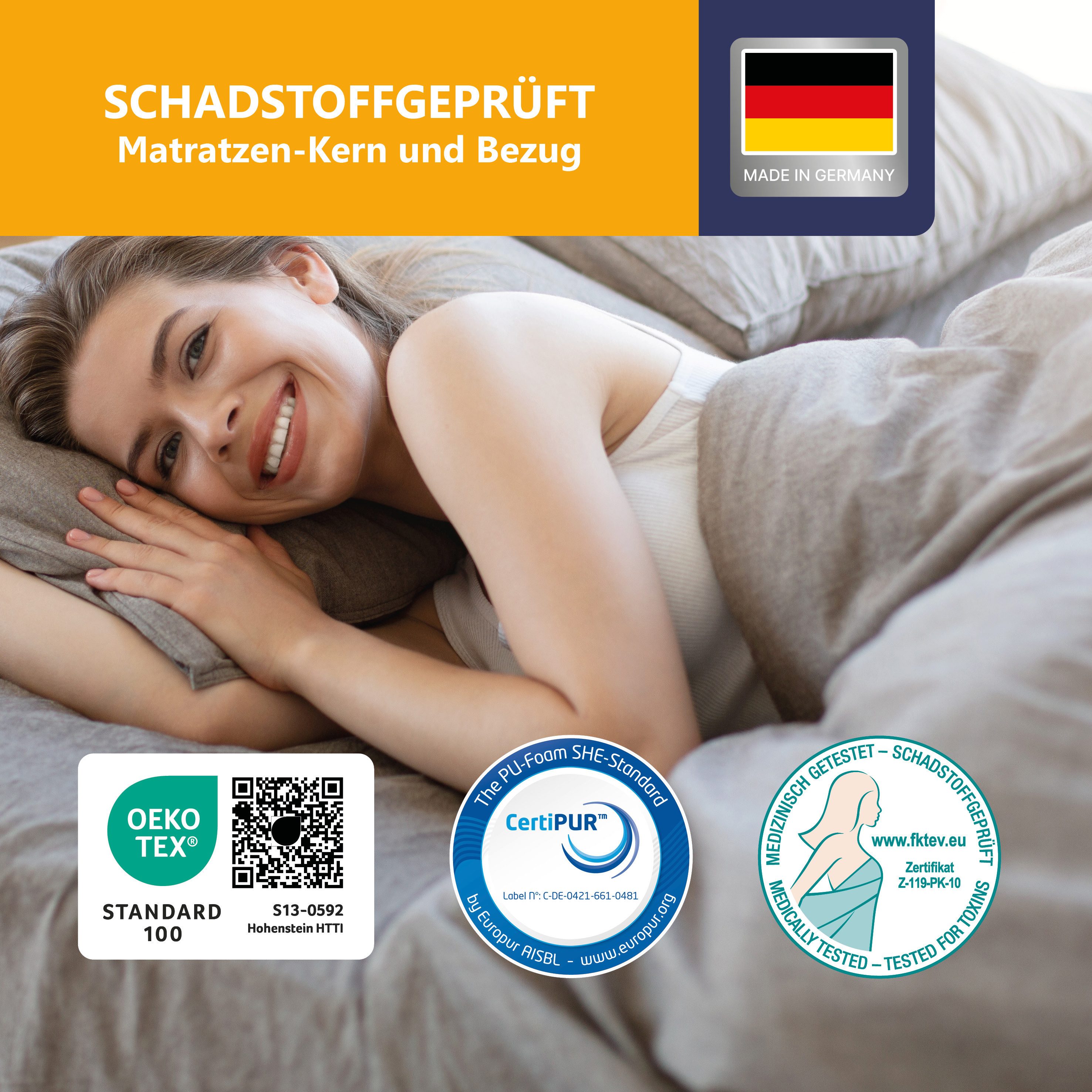 Kaltschaummatratze High Relax ergonomischer Schlaf wie im Luxus-Hotel, Beco günstig online kaufen