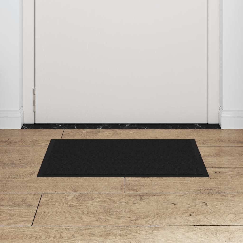 vidaXL Fußmatte Fußmatte Schwarz 40x60 cm, Rechteckig, Höhe: 0 mm günstig online kaufen