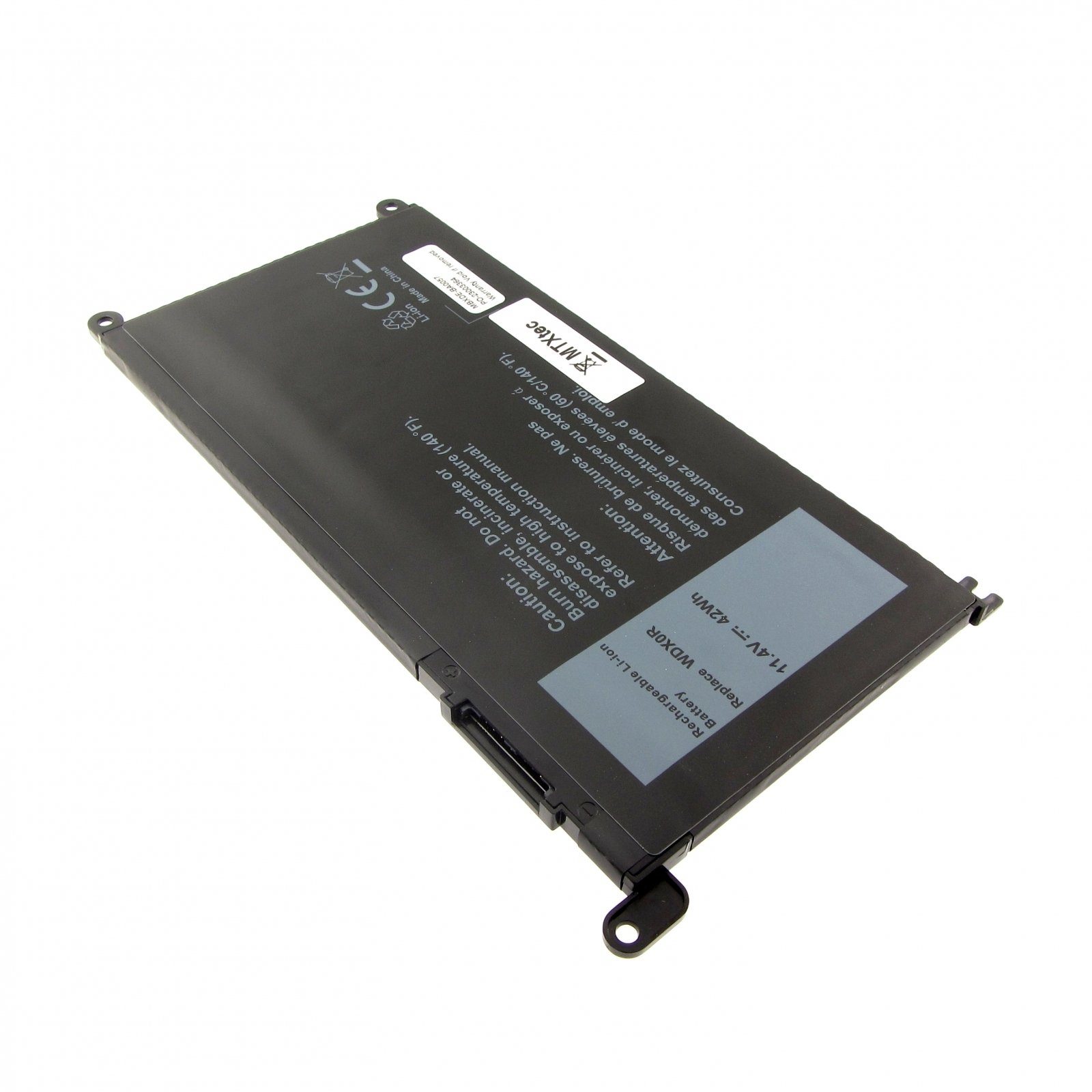 MTXtec Laptop Akku WDX0R für 556 Wh, 13 Zellen, 15 Lithium-Ionen Laptop-Akku, 42 5567 6 (LiIon) 5378 Dell Inspiron 5368 5379