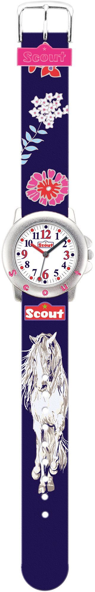 Scout Quarzuhr auch Kids, 280393006, mit Star als Geschenk Pferdemotiv, Pferdeuhr, ideal