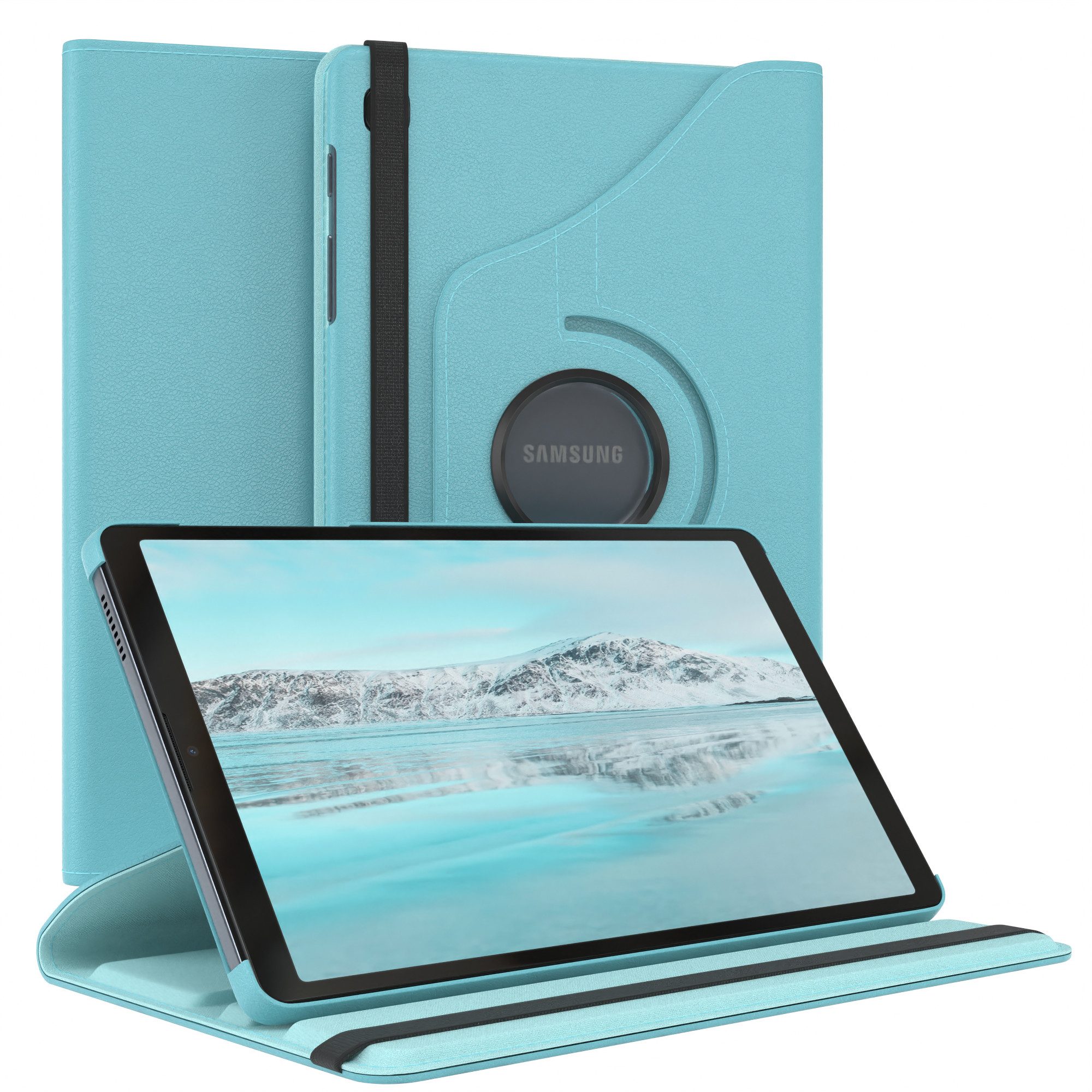 EAZY CASE Tablet-Hülle Rotation Case für Samsung Galaxy Tab A7 Lite 8,7 Zoll, Schutzasche für Tablets Flipcase Hülle Kratzschutz Displayschutz Blau