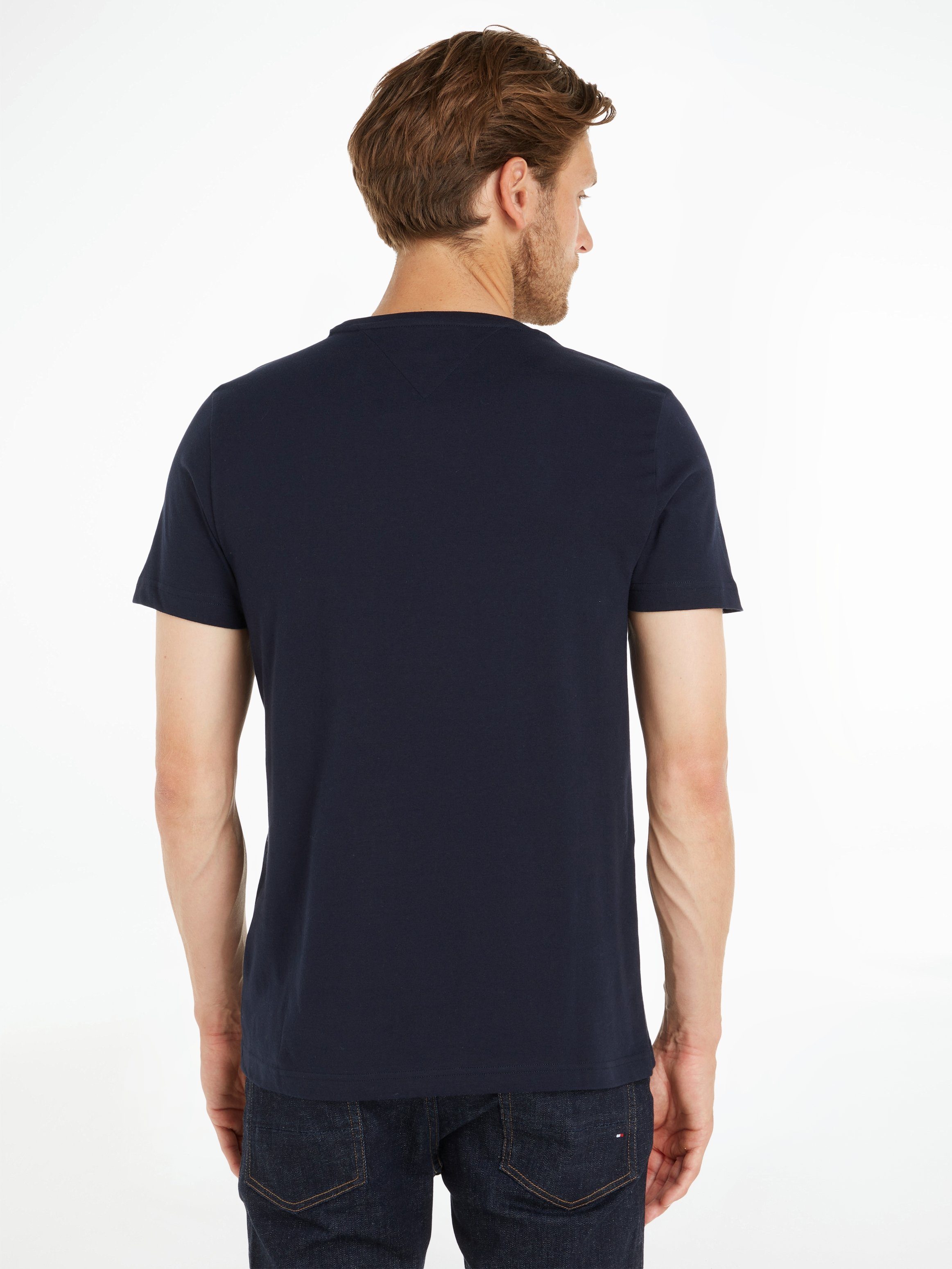Tommy Hilfiger Logo T-shirt Dunkelblau - Größe XL günstig online kaufen