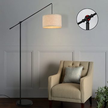 ZMH Stehlampe Modern Standleuchte design deko Bogenlampe E27 Wohnzimmer, LED wechselbar