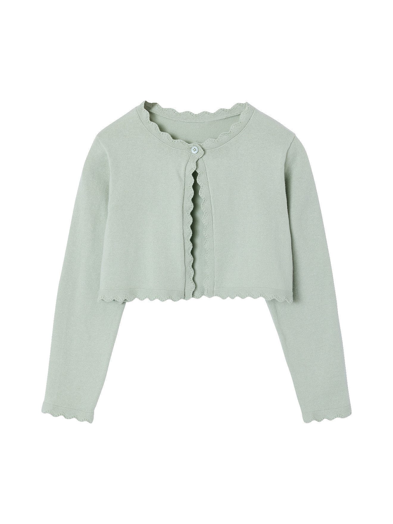Strickjacke Bolero Mädchen mit einem Knopf