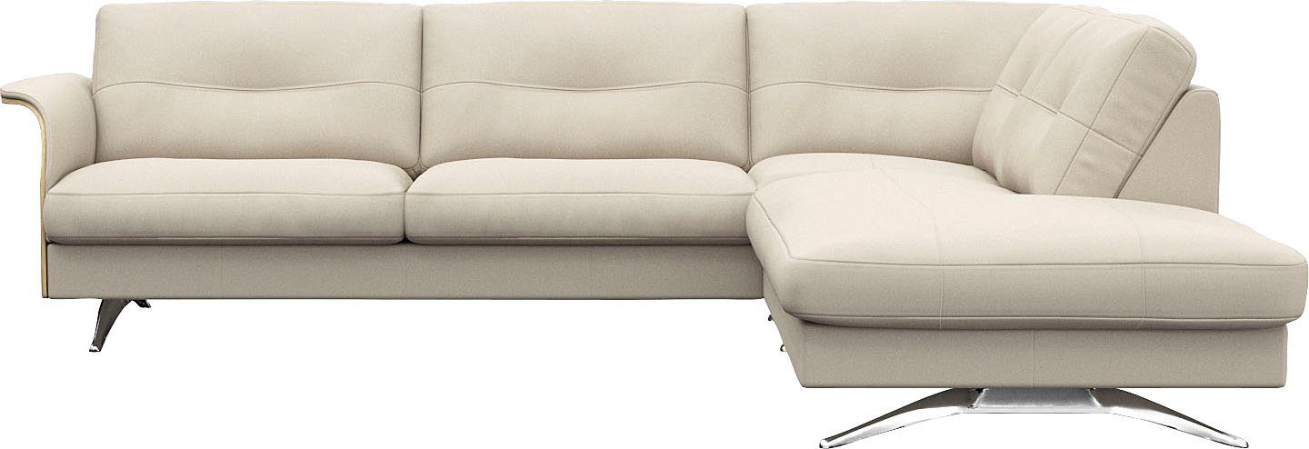 FLEXLUX Ecksofa Glow, super bequem durch hochwertigem Sitzaufbau mit Federkern, L-Form, Skandinavisches Design, In hochwertiger Verarbeitung