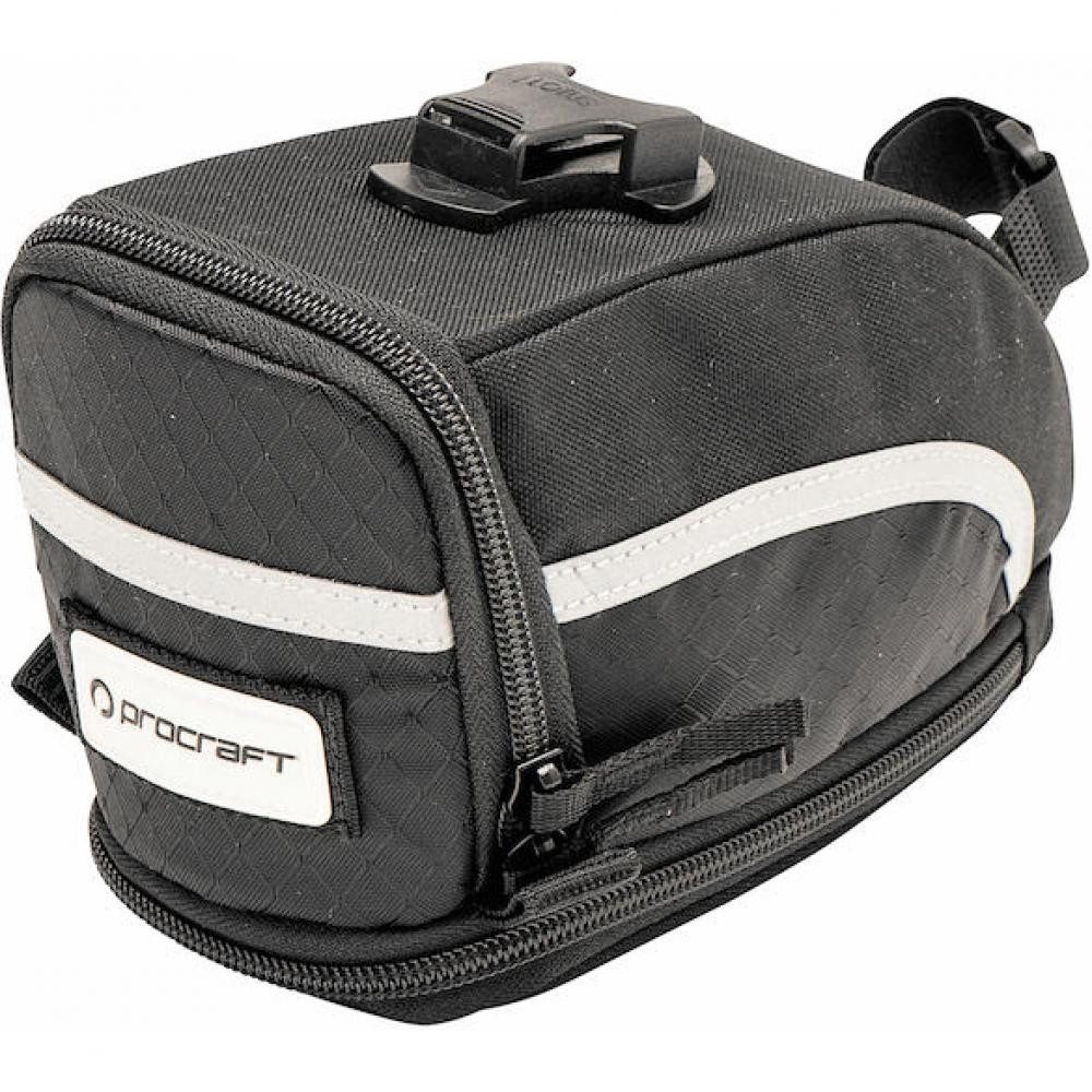 Procraft Fahrradtasche Procraft Satteltasche Jumbo II 2 L schwarz - robuste Rahmentasche mit