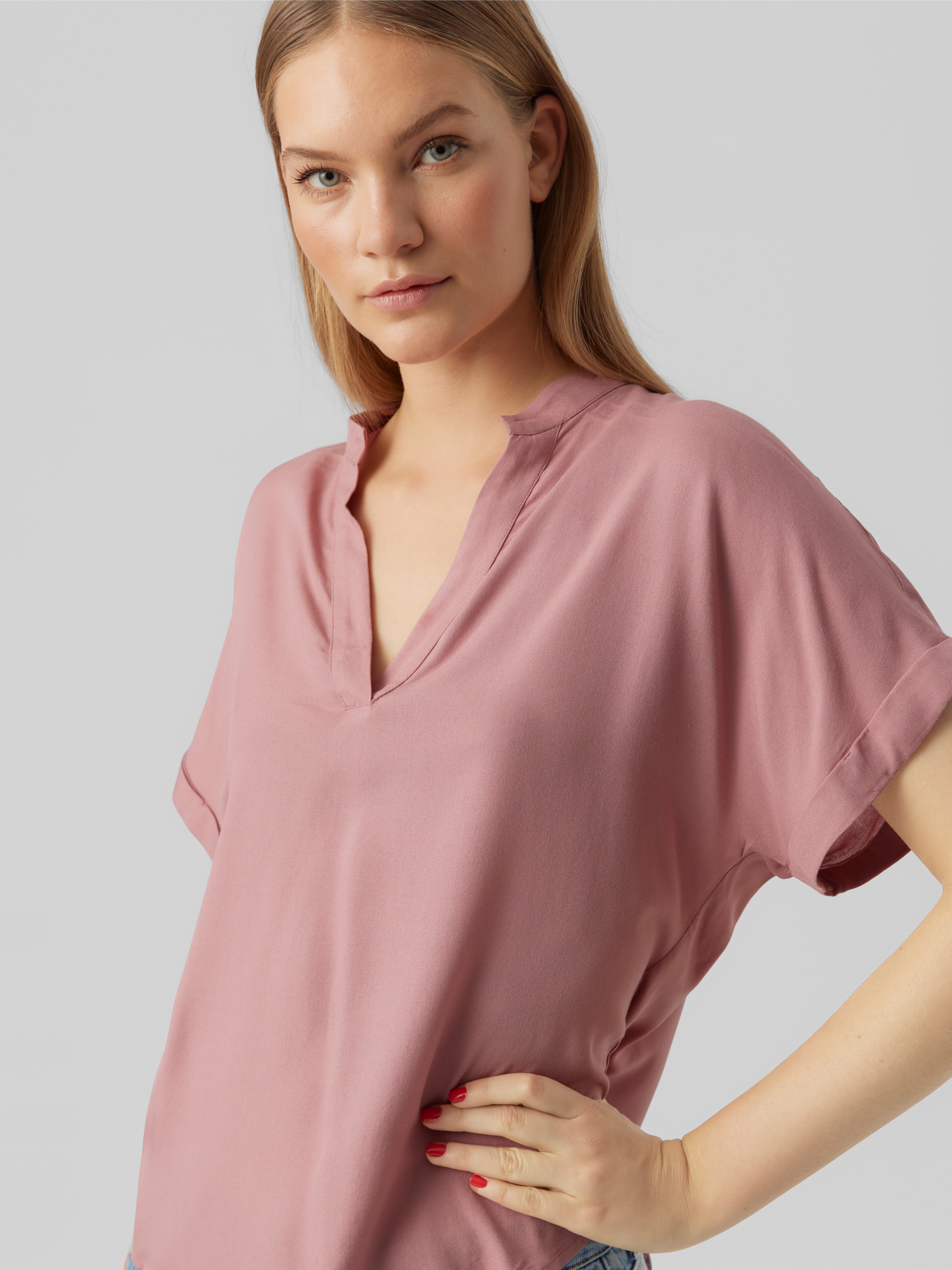 Vero Moda Shirtbluse VMBEAUTY SS TOP GA NOOS Viskose, regular fit