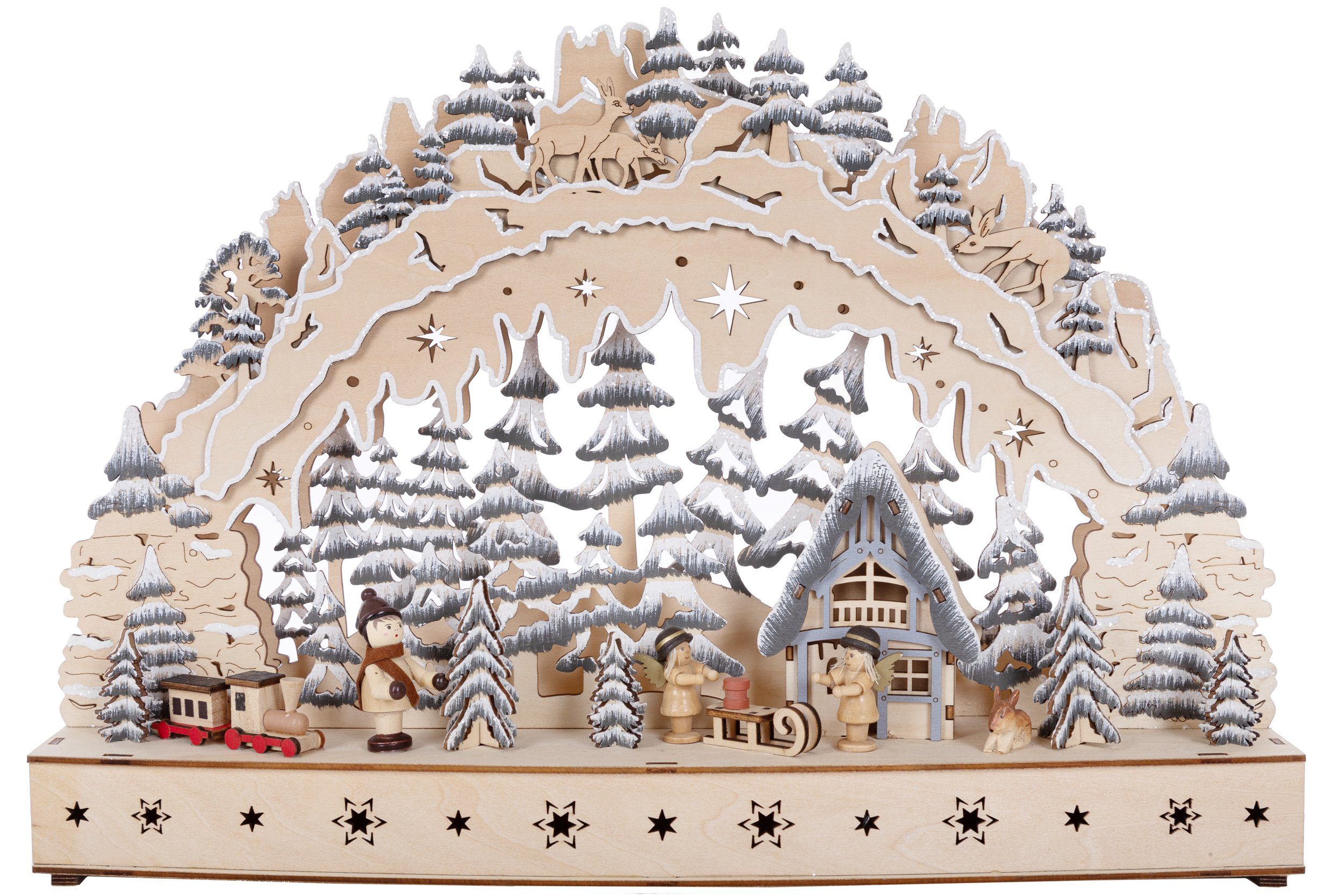 Holz Weihnachtsdorf aus Wohnando Weihnachtsmarkt Dekoration Winterliche