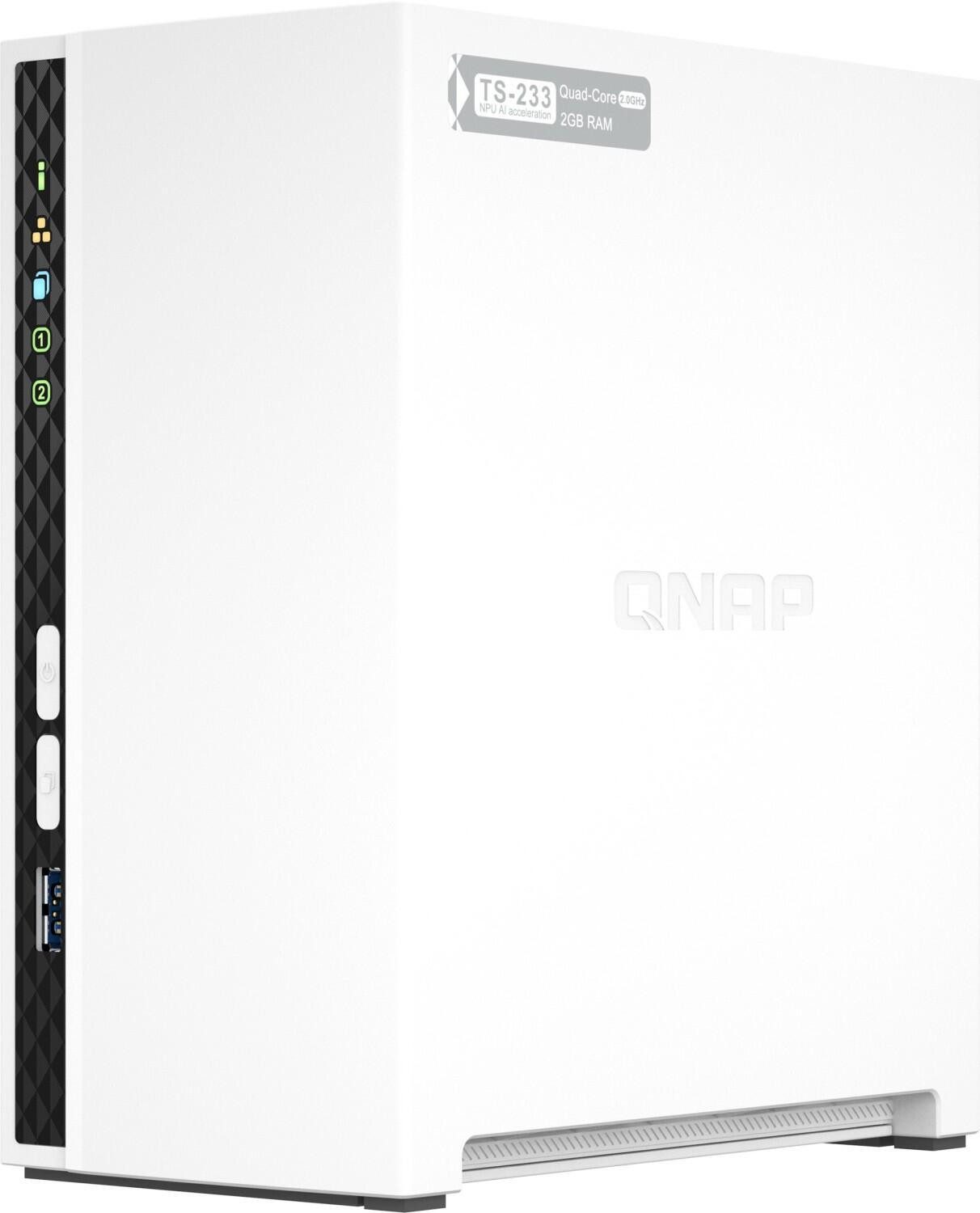 QNAP QNAP Turbo Station TS-233, 1x Gb LAN + Seagate Iro PC-Arbeitsspeicher