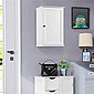 Yaheetech Hängeschrank Hängeschrank, Wandschrank mit Einer Tür, Badschrank mit Ablagefach, Küchenschrank, Medizinschrank in Weiß, 35 x 21 x 55 cm, Bild 5