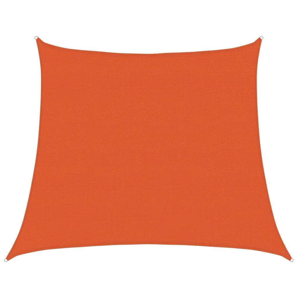 vidaXL Sonnensegel Sonnensegel 160 g/m² Trapezform Orange 4/5x4 m HDPE, (1-tlg)