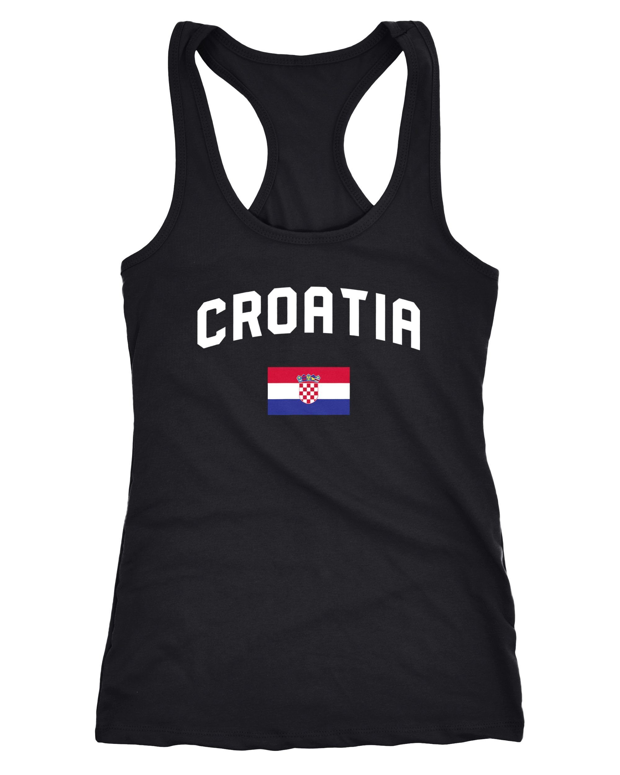 Tanktop Damen Tanktop Kroatien Croatia Hrvatska WM Fußball Weltmeisterschaft 2018 World Cup Fan-Shirt Moonworks®