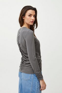 Pulz Jeans Longsleeve PZLIPPA O-neck Tshirt Cooles Shirt mit Faltdetails