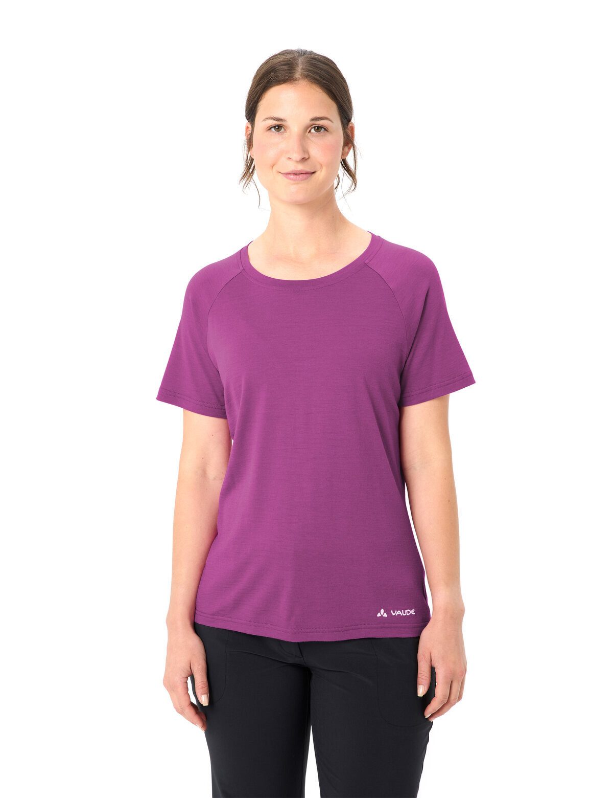 VAUDE T-Shirt T-Shirt Women's Essential Wool T-Shirt (1-tlg) schnelltrocknendes und funktionelles Shirt