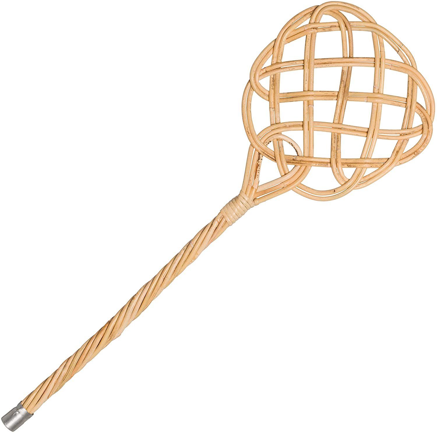 Adam Schmidt Korbwaren Teppichkehrer Teppichklopfer Peddigrohr 75 cm 2-fädig für Polster und Teppiche, Ausklopfer für effektive Reinigung