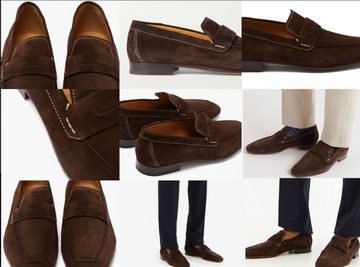 Berluti BERLUTI Lorenzo Rimini Leather Suede Penny Loafers Schuhe Shoes Slippe Sneaker